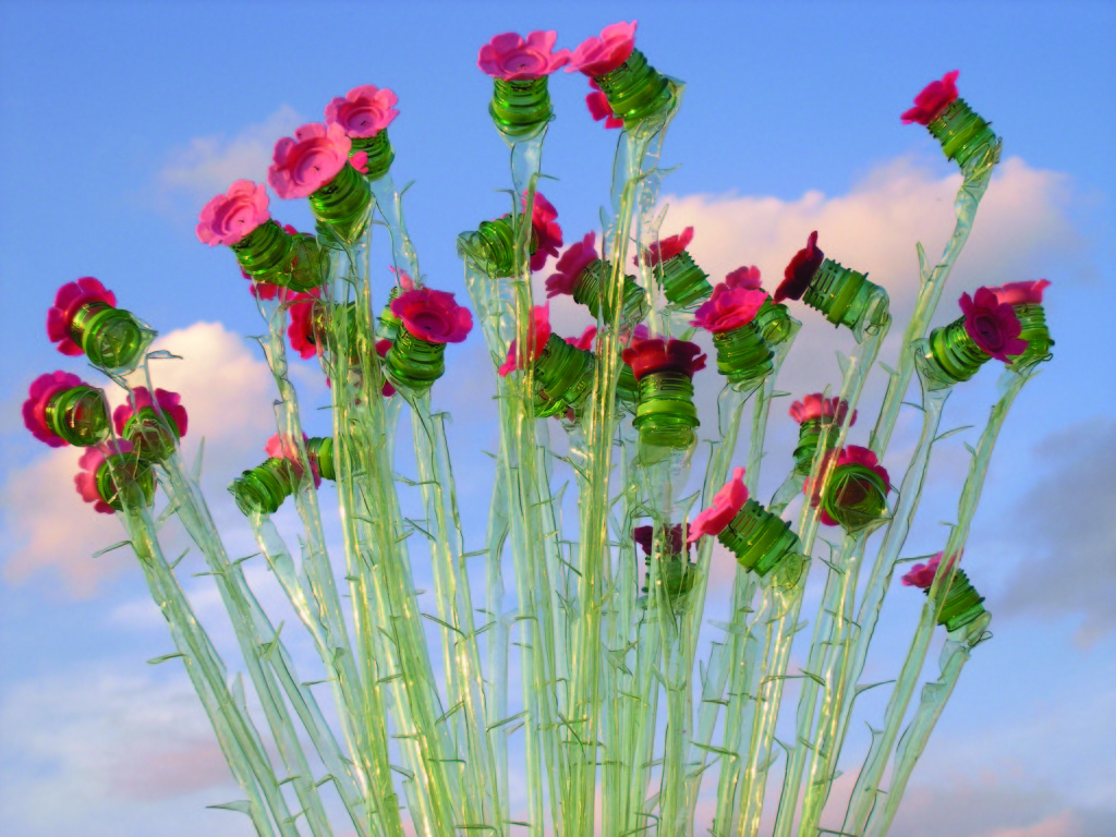 V. Richterová: Roses, 2007, height ca. 110 cm
